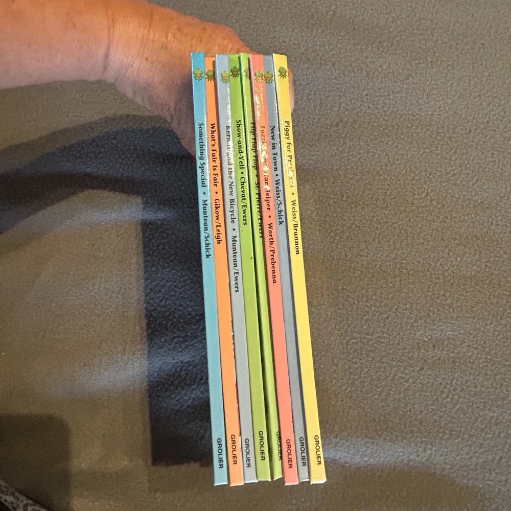 Jim Henson's Muppet Babies Books Character 1992 Muppet Press Hard Cover Lot Of 8